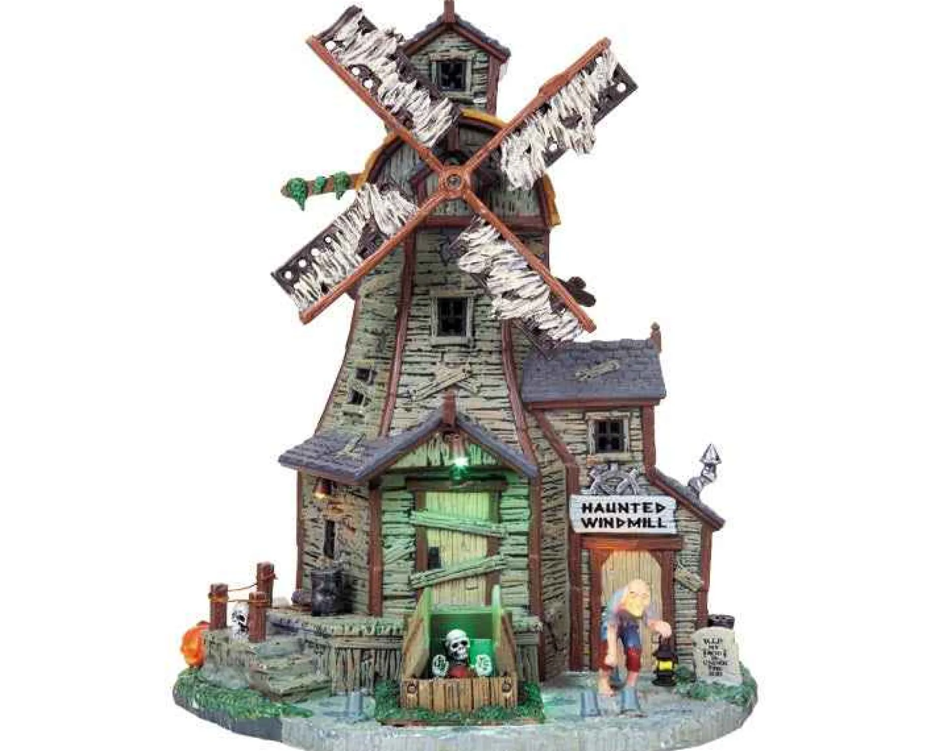 Lemax Village Collection Halloween Villages* Haunted Windmill, With 4.5V Adaptor #85667