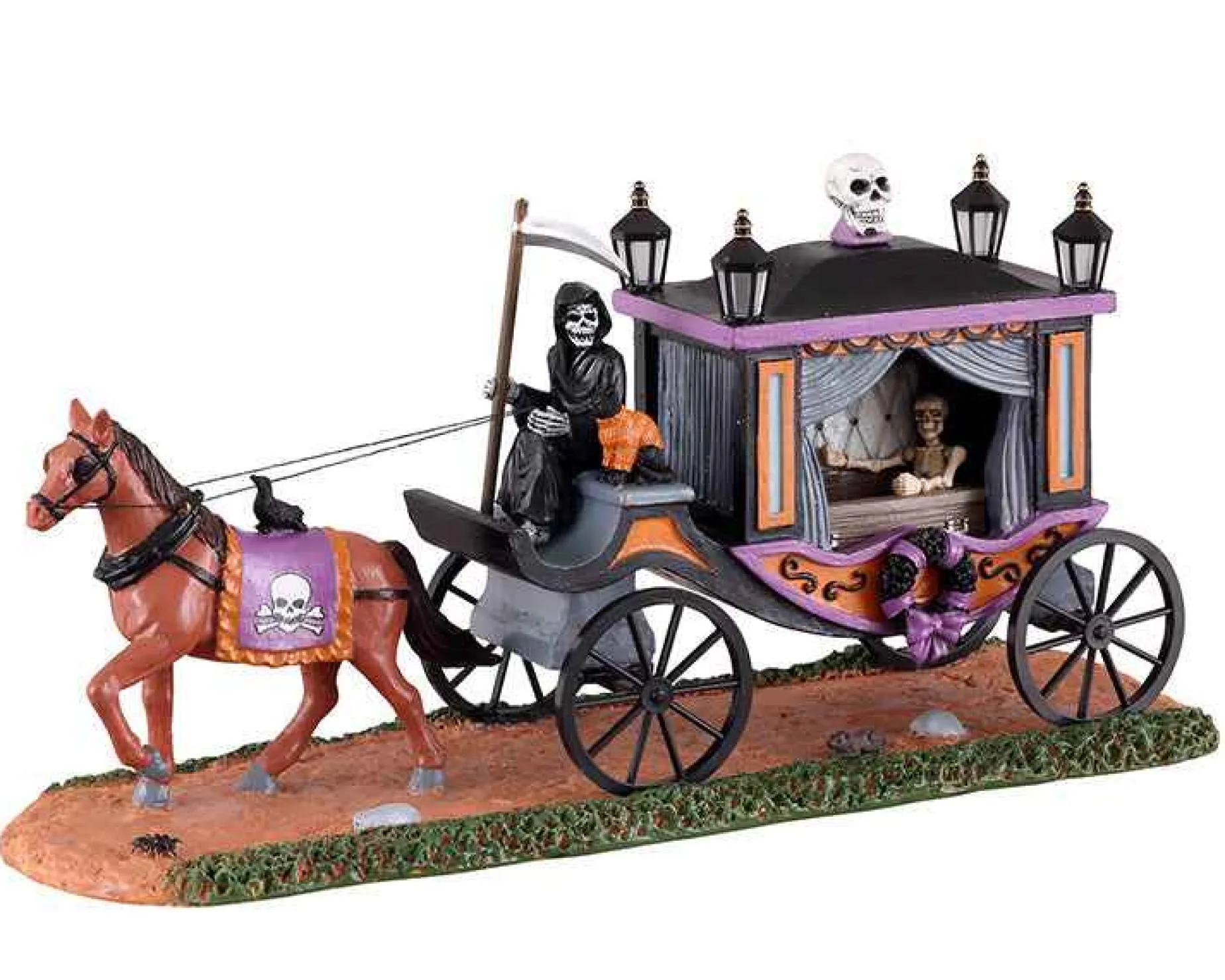 Lemax Village Collection Table Accents* Spooky Victorian Hearse #13551