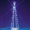 Lemax Village Collection Lighted Accessories* Lighted Silhouette Tree Blue Large #74657