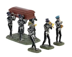 Lemax Village Collection Halloween Villages* Jazz Funeral, Set Of 4 #13554