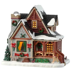 Lemax Village Collection Lighted Buildings* Christmas Cabin #35077
