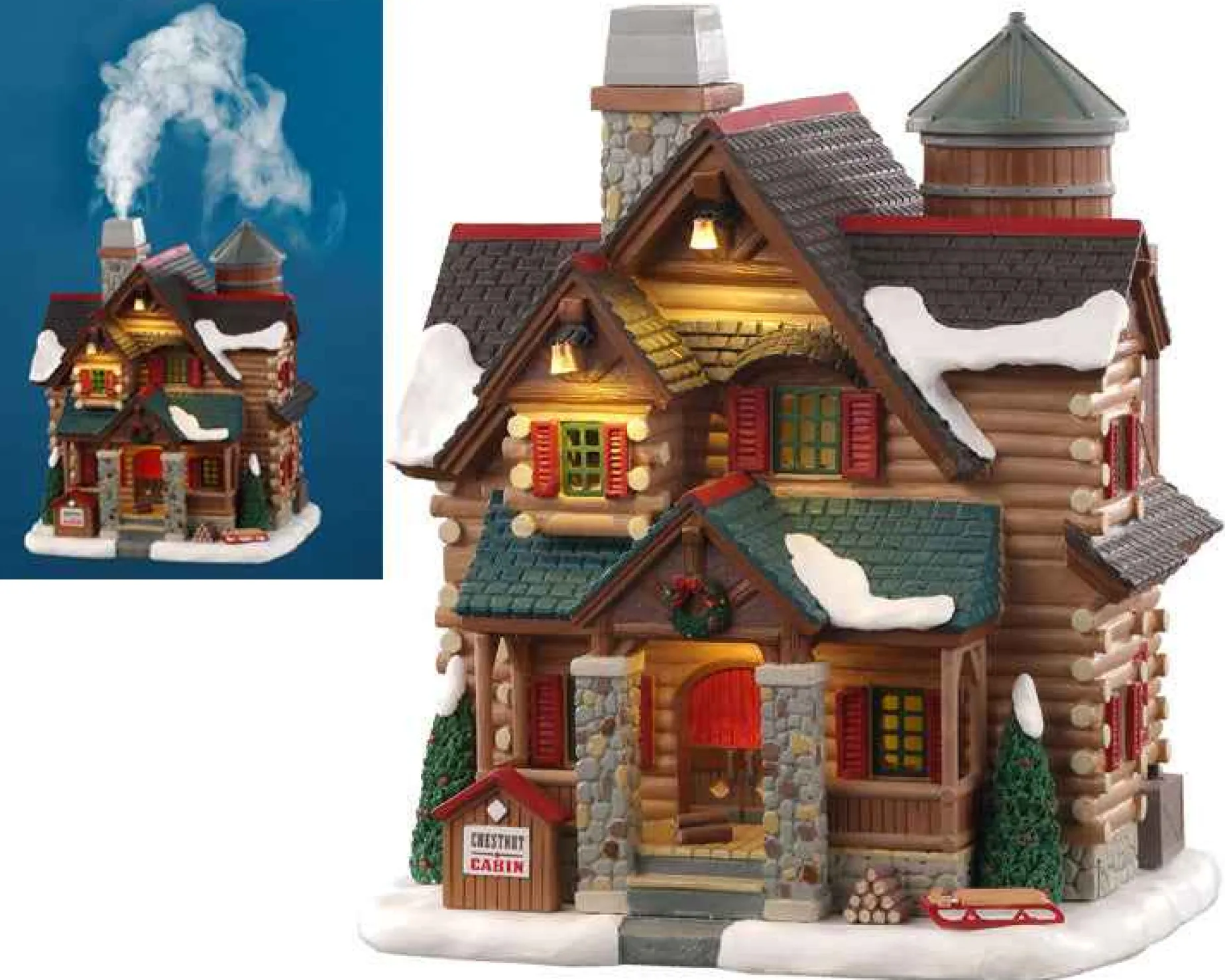 Lemax Village Collection Lighted Buildings* Chestnut Cabin #05641