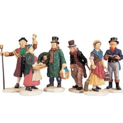 Lemax Village Collection Figurines* Village People, Set Of 6 #92356