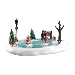 Lemax Village Collection Table Accents* Victorian Skaters #94527