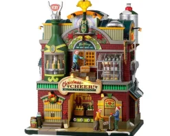 Lemax Village Collection Animated* Christmas Cheer Bottling Company, With 4.5V Adaptor #25858