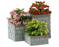 Lemax Village Collection Accessories* Flower Bed Boxes, Set Of 3 #84380