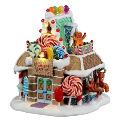 Lemax Village Collection Lighted Buildings* The Lollipop Shop, Battery Operated (4.5V) #25950