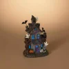 Gerson International Tabletop Pieces*Lighted Spooky Haunted Halloween House, Battery Operated