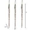 Gerson International Ornaments*20-Pack, Real Spun Glass Hanging Icicle Ornaments (Set Of 3, 60Pc Total)