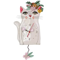 Enesco Wall Decor*Pretty Kitty Clock