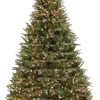 Puleo International Pre-Lit Trees* 6.5Ft Pre-Lit Real-Feel Washington Valley Spruce Quick Connect Tree With Warm White Led Lights #114-Wvg-65Qf5Lw7