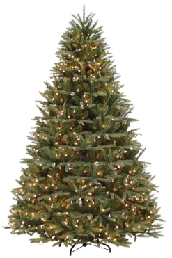 Puleo International Pre-Lit Trees* 6.5Ft Pre-Lit Real-Feel Washington Valley Spruce Quick Connect Tree With Warm White Led Lights #114-Wvg-65Qf5Lw7