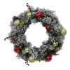 Puleo International Wreaths* 48In Pre-Lit Fairfield Flocked And Decorated Wreath With Clear Lights #114-Fgf1-48Wc3