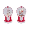 Gerson International Tabletop Items*Retro Christmas Holiday Water Globes, Lighted With Timer