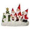 Gerson International Tabletop Items*Santa And Snowman Tabletop Sign, Christmas Holiday Decor