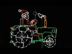 Brite Ideas Lighted Displays*Santa On Tractor #Led-Trctr