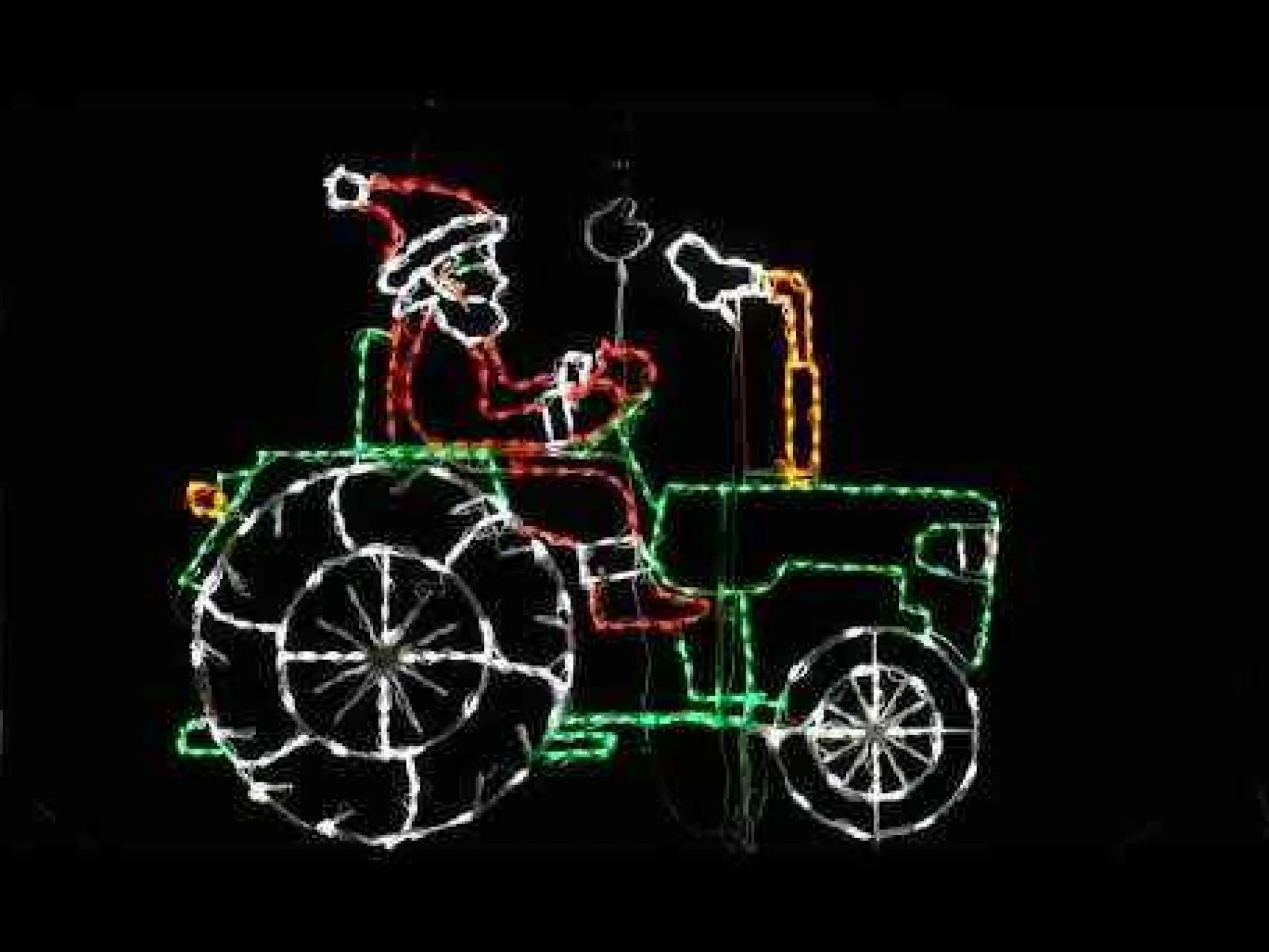 Brite Ideas Lighted Displays*Santa On Tractor #Led-Trctr