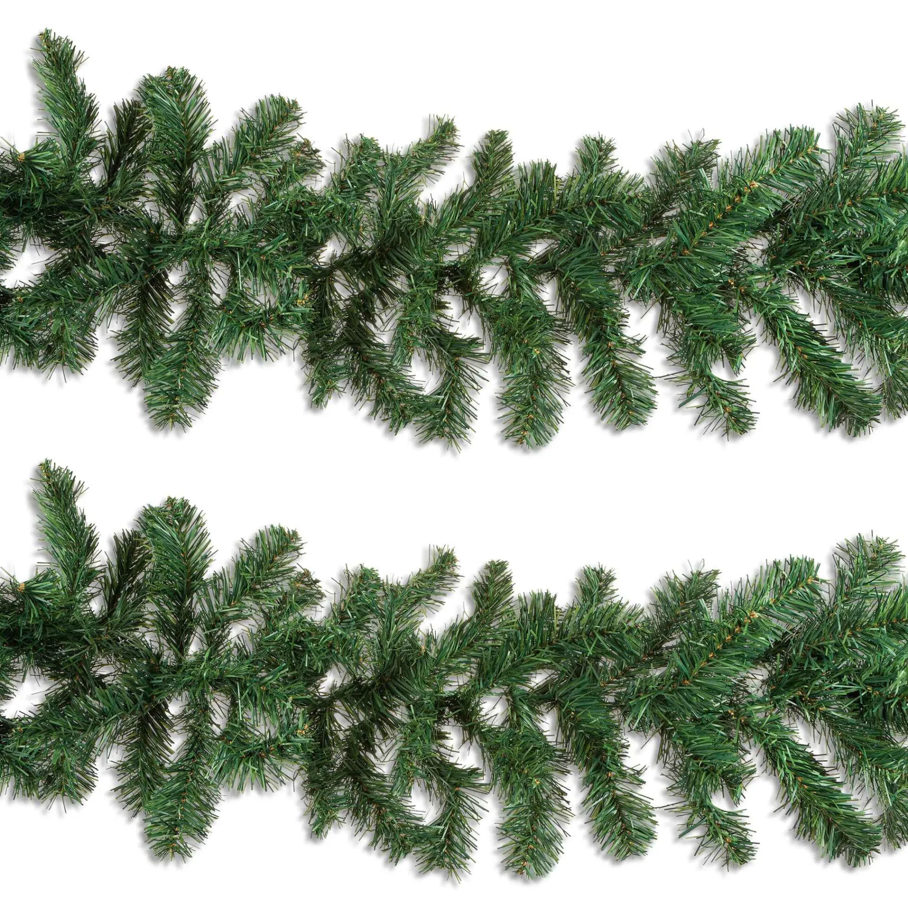 Gerson International Lawn And Outdoor Decor*Set Of 2 Christmas Holiday Balsam Pine Garland, 9 Foot Long