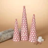 Gerson International Tabletop Items*Set Of 3 Clay Whimsical Traditional Peppermint Candy Trees