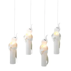 Gerson International Ligthed Items*Set Of 4 Floating Halloween Ghost Candles With Remote, Timer