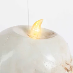 Gerson International Ligthed Items*Set Of 4 Floating Halloween Skull Candles With Remote, Timer