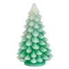 Gerson International Tabletop Items*Set Of 2 9.05-In H Battery- Operated Lighted Green Christmas Tree With Color Changing Led Lights