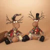 Gerson International Tabletop Items*Set Of 2 Moose Christmas Holiday Decor With Lighted Antlers