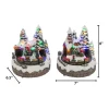 Gerson International Village Scenes*Set Of 2 Musical Lighted Christmas Village With Moving Scenes