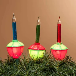 Gerson International Novelty Lights*Set Of 2 Retro Multicolor Bubble Vintage Christmas Lights