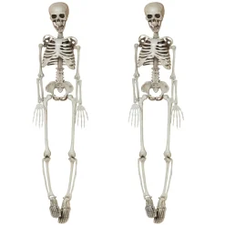 Gerson International Lawn & Outdoor Decor*Set Of 2 Spooky Hanging Skeletons, Creepy Halloween Decor