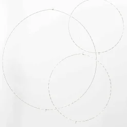 Gerson International Lawn And Outdoor Decor*Set Of 3 Whimsical Rings, Warm White Battery Operated Led