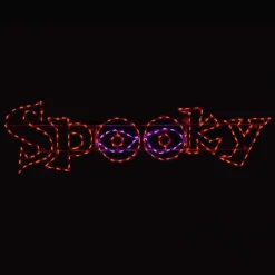Brite Ideas Lawn & Outdoor Decor*Spooky Word Sign #Led-Spooky