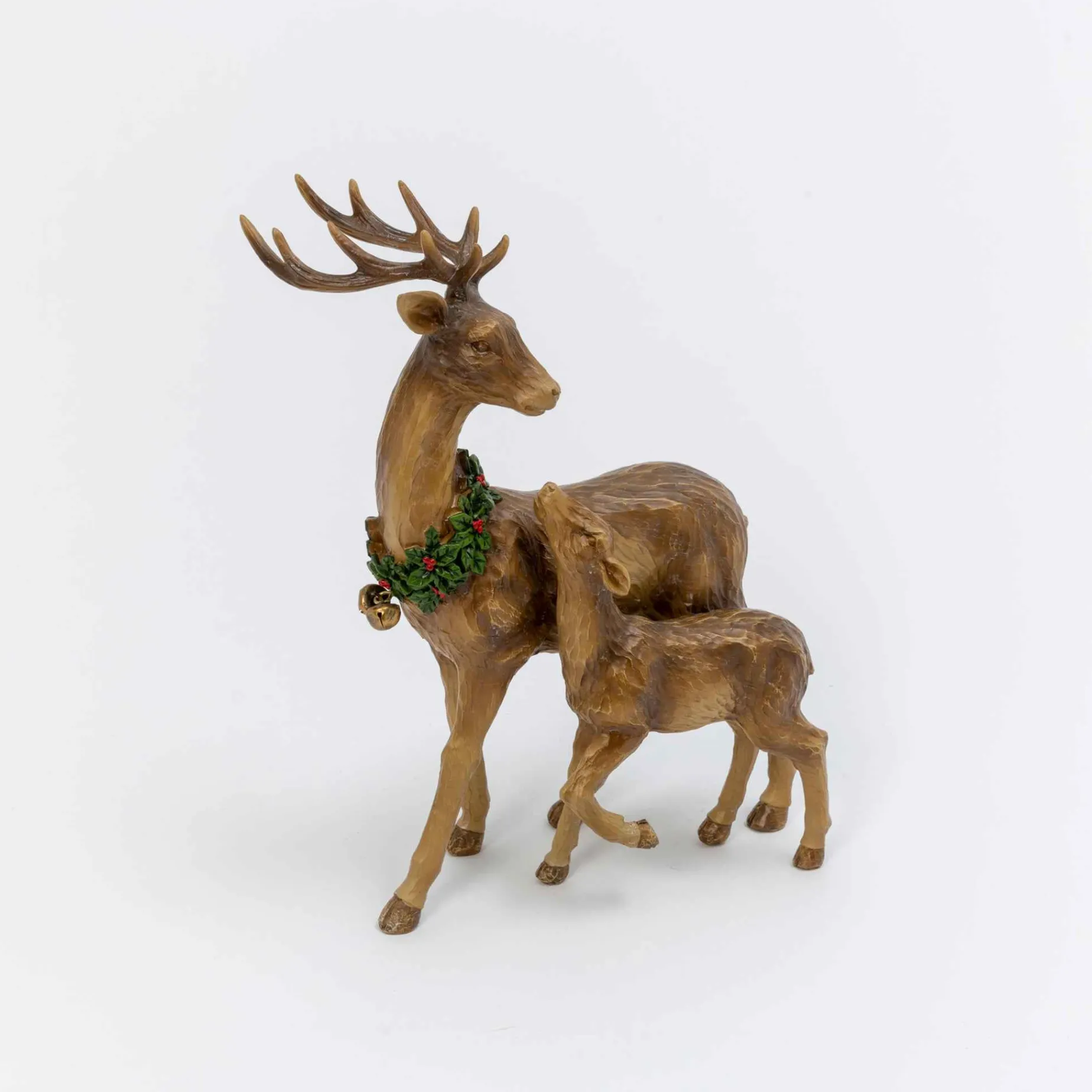 Gerson International Tabletop Items*Traditional Christmas Reindeer Decor With Baby Tabletop Accent