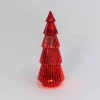 Gerson International Tabletop Items*Traditional Vintage Lighted Handblown Red Mercury Glass Tree