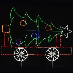 Brite Ideas Lawn And Outdoor Decor*Train Car With Christmas Tree #Led-Tc03-4