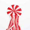 Gerson International Tabletop Items*Whimsical Traditional Peppermint Ribbon Christmas Candy Trees