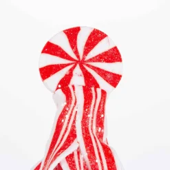 Gerson International Tabletop Items*Whimsical Traditional Peppermint Ribbon Christmas Candy Trees